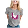 thumbnail image 1 of TSADFHJI Chemise Noire à Manches Longues pour Femmes Lot de 3 Mode Décontractée Manches Courtes Col Rond T-Shirt Imprimé Ample m Gris, 1 of 4