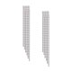 thumbnail image 1 of Borlas largas Pendientes colgantes Pendientes de diamantes de imitación Pendientes colgantes Moda Formal Punk Plata Brillante Pendientes de cadena de 975 cm x 125 cm Yinane Pendientes colgantes con borlas, 1 of 8