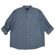 Urban Pipeline Mens Blue Long Sleeve Roll-Sleeve Button-Down Woven Shirt XXL
