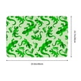 thumbnail image 2 of JUNZAN Green Lizard Custom Funny Welcome Doormat Personalized Door Mats Decorative Entrance Floor Mat, 2 of 6