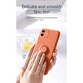 thumbnail image 6 of Kickstand Case Compatible with iPhone 12, Soft Silicone Protective Case Cover with 360°Rotatable Ring Holder (Orange, iPhone 12), 6 of 14