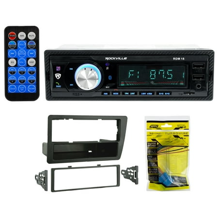Single-Din Digital Media Bluetooth Receiver + Install For 2001-2005 Honda Civic