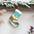 thumbnail image 5 of Cauagu Coastal Palm Beach for Christmas Stockings,1-Pack Large Xmas Stocking Holiday and Farmhouse Stocking Fit for Christmas Holiday Party Decoration(17.7*11 Inch), 5 of 7
