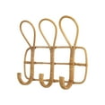 thumbnail image 4 of Creative Co-Op Rattan Wall Hook with 3 Hooks, 4 of 4