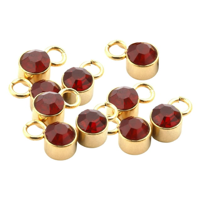 segolike Crystal Charm Deep Red