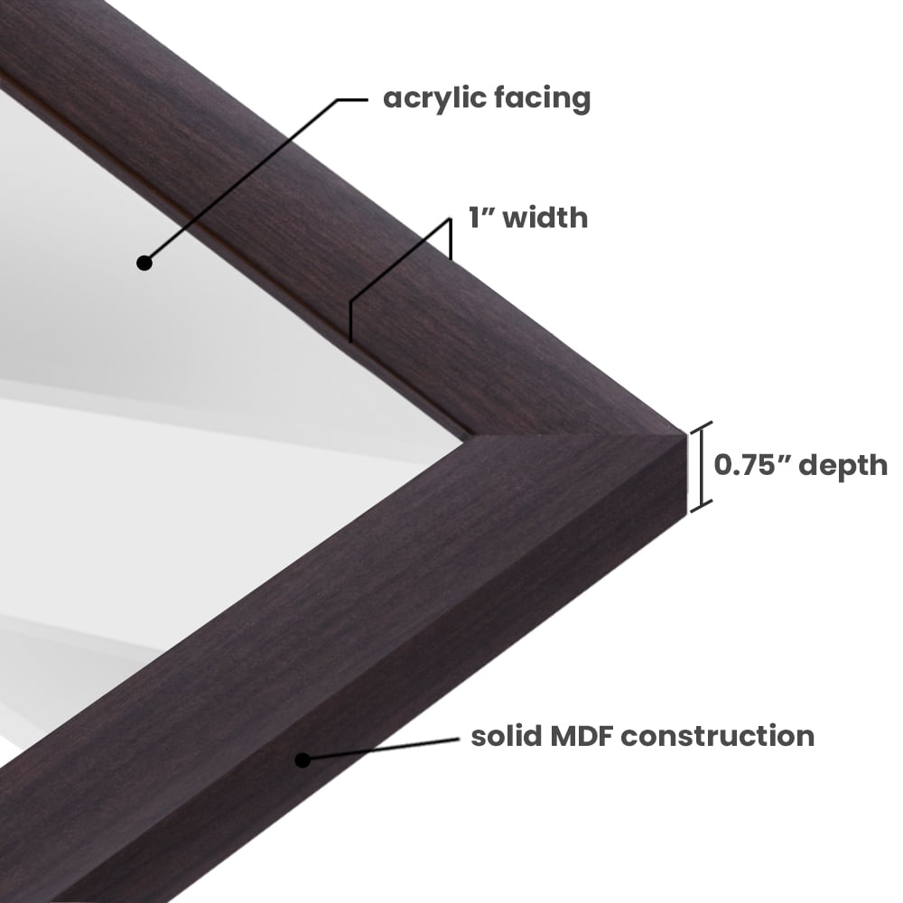Craig Frames Wiltshire 440, 24x30 inch Black Picture Frame Matted for a 20x26 Photo