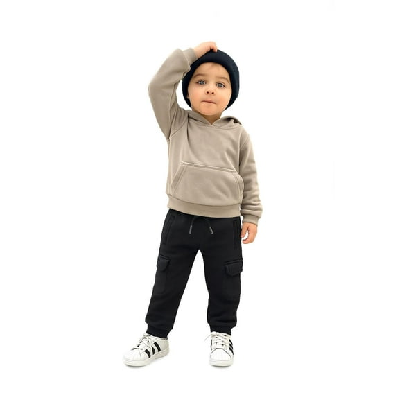Pantalon jogger tipo cargo para niño /Kids 46180 (Negro) negro 7 años