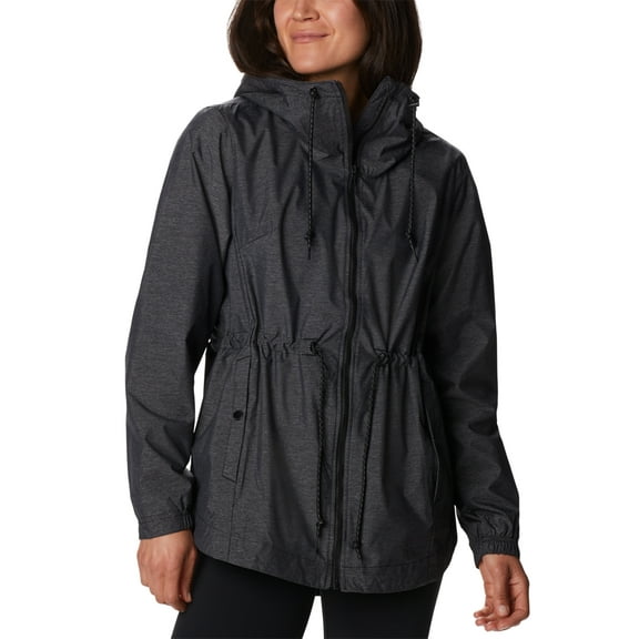 Columbia Women's Lillian Ridge Shell Waterproof Rain Jacket Black Size Small