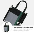 thumbnail image 4 of 1pc Simple Large Capacity Canvas Bag Cross Body Bag Shopping Shoulder Bag, 4 of 9