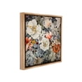 thumbnail image 4 of Stupell Industries Vintage Blossom Pattern Botanical & Floral Painting Brown Floater Framed Canvas Art Print Wall Art, 18 x 18, 4 of 10
