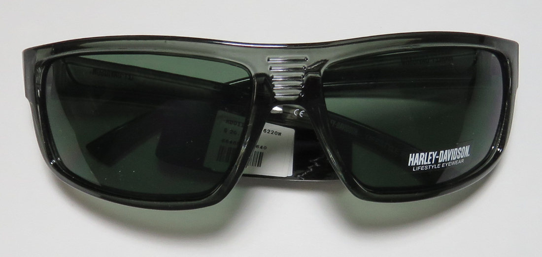 Harley-Davidson Men's Rectangle H-D Script Sunglasses, Gray Frame & Green Lens, Harley Davidson - image 2 of 8
