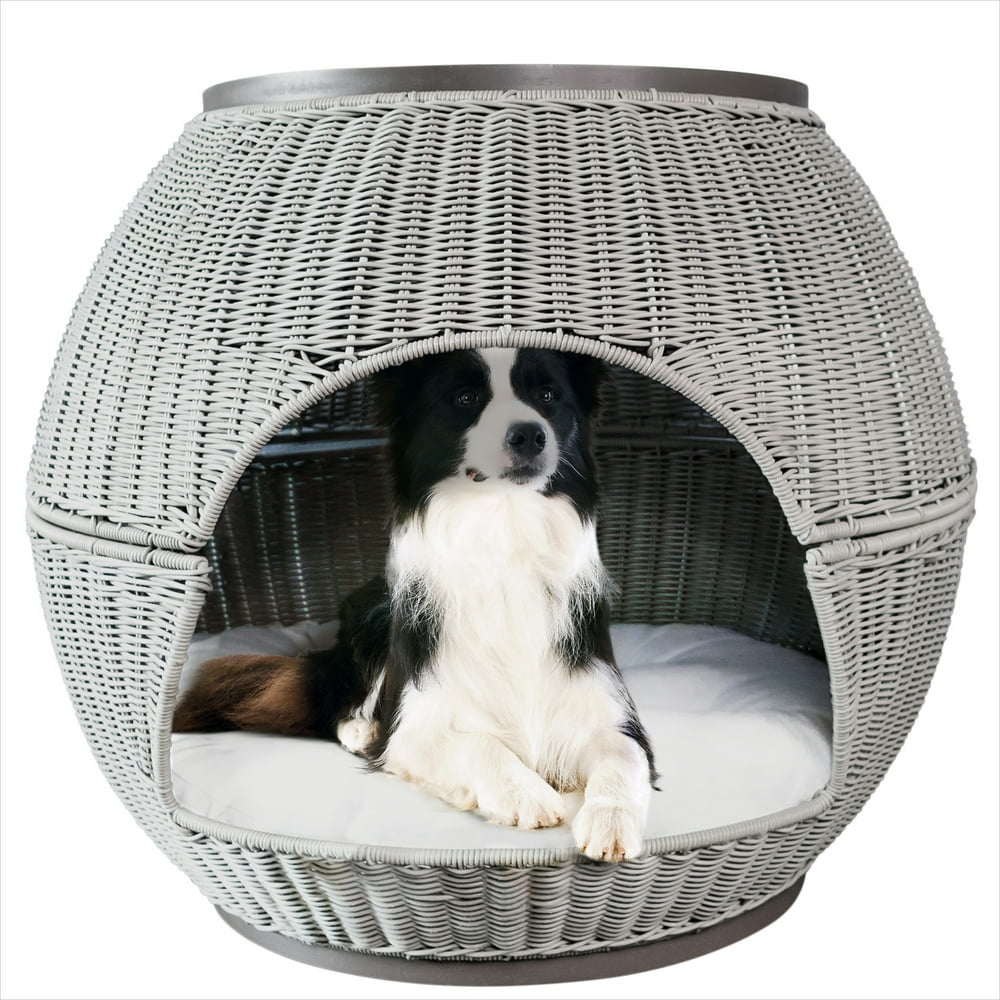 The Refined Canine, Igloo Pet Bed Deluxe, Smoke - Walmart.com - Walmart.com