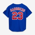 thumbnail image 2 of Men's Mitchell & Ness Ryne Sandberg Royal Chicago Cubs Cooperstown Collection 1997 Mesh Batting Practice Button-Up, 2 of 7