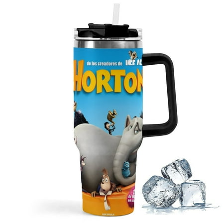 

Horton Hears a Who! Large capacity car cup has an iconic print is durable with insulation and features a leak-proof lid. Perfect for fans.