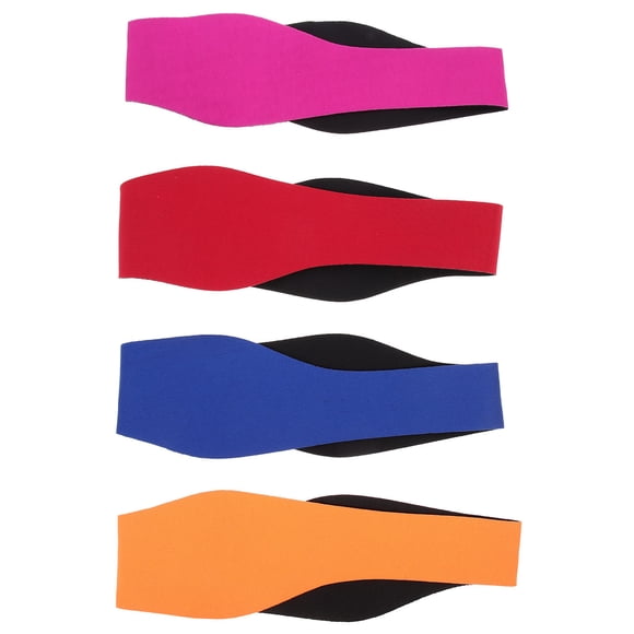 FOMIYES 4pcs Adjustable Swim Headband Ear Covers For Shower Bathing Diving And Water Sports Unisex Ear Protector Fit
