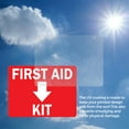 thumbnail image 6 of (2 Pack) First Aid Kit with Down OSHA ANSI Sign 24 Inch X 18 Inch Vinyl Label Decal Sticker Weather Resistant, UV Protected for Workplace, Business, and Construction Site, Made in the, 6 of 7