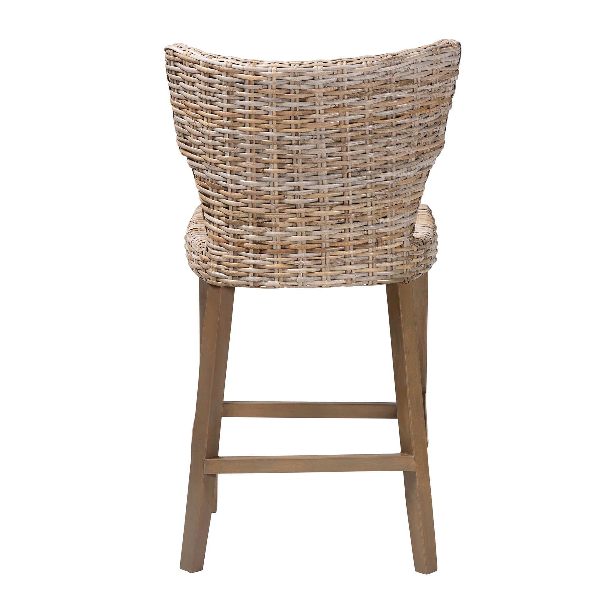 bali & pari Enver Boho Counter Stool, Counter Height, Grey