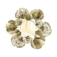 thumbnail image 2 of Decoración de pared de metal para el hogar de lujo moderno, espejo de pared, flores, hojas, esculturas de pared de hierro, espejo decorativo BLESIY Arte de pared colgante, 2 of 8
