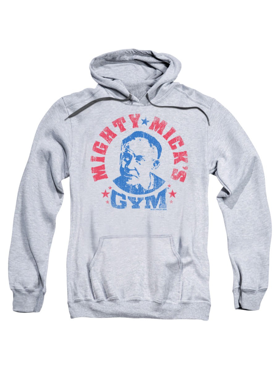 Hoodies Sizes S-3XL Adult Rocky Mighty Mick’s Gym French Terry Pullover Hoodie 