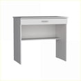 thumbnail image 7 of Writing Desk, Compact Workstation with Drawer & Lower Shelf | White | Engineered Wood, 7 of 7