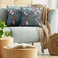 thumbnail image 5 of Ambesonne Nature Throw Pillow Cover 2 Pack, Blooming Sakura Flowers, 18", Pale Pink Orange, 5 of 7