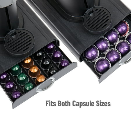 Mind Reader - Anchor Storage Unit for Nespresso Coffee Capsules - Black