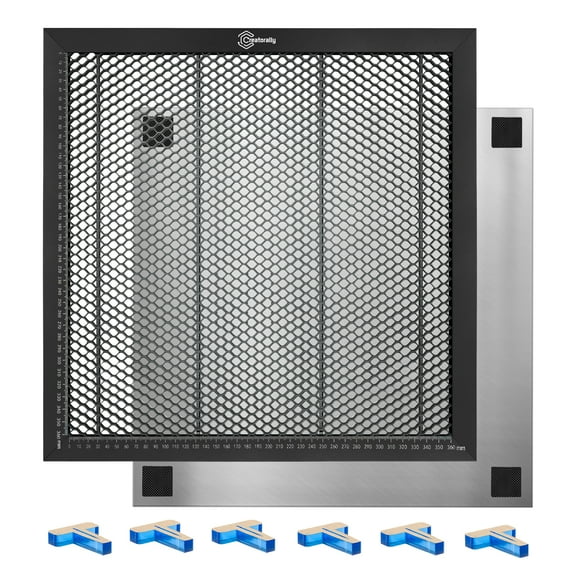 Creatorally Plataforma de mesa de trabajo en forma de panal para máquina de corte y grabado láser de CO2 de 400 x 400 x 22 mm