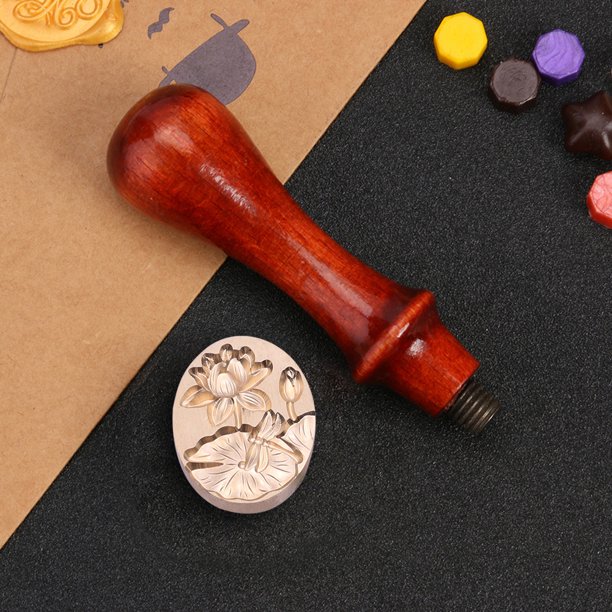 Cuadros Decorativos Cabeza de sello de sobre de alivio de cabeza de cobre en forma especial vintage para tarjeta de regalo (N)