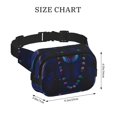 thumbnail image 4 of Bingfone Fanny Packs for Women Fashion Waist Packs Bag with Adjustable Strap Waterproof Everywhere Crossbody Belt Bag for Workout Running Travelling( Starry Sky Meditating Chimpanzees ), 4 of 9