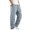 Light Blue, variant on Men's Techwear Wide Leg Cargo Pants, Straight Leg Multi Flap Pocket Tactical Long Trousers, Loose Fit Hip Hop Street Fashion Casual Parachute Pants Beige