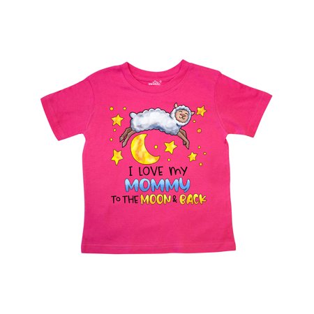 

Inktastic I Love my Mommy to the Moon and Back Cute Sheep Gift Toddler Boy or Toddler Girl T-Shirt