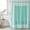 Bluish Green, variant on Dark Purple Greek Key Small Stall Shower Curtain, Waterproof Shower Curtains for Bathroom, Geometric Greece Ancient Farmhouse Geo Washable Fabric Bath Curtain for Bathtub with Hooks 36x72 Inches