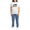 thumbnail image 4 of CafePress - Airedale Terrier Funny Women's Light Pajamas - Women's Short Sleeve Print T-Shirt and Pants Light Cotton Pajama Set, 4 of 7