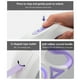 thumbnail image 3 of Correa retráctil para perros de 16 pies/5 m con luz LED | Correa retráctil con cinta de nailon reflectante y collar (morado), 3 of 7