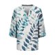 thumbnail image 4 of Xuyuer Women's 3/4 Length Sleeve Tops V Neck Casual Vacation Loose Fit S-5XL Ruffle Cuffs Shirts Dressy Flowy Tunic Tops Hawaiian Shirts Summer Floral Printed Shirt Casual Soft Tunic Tops, 4 of 5