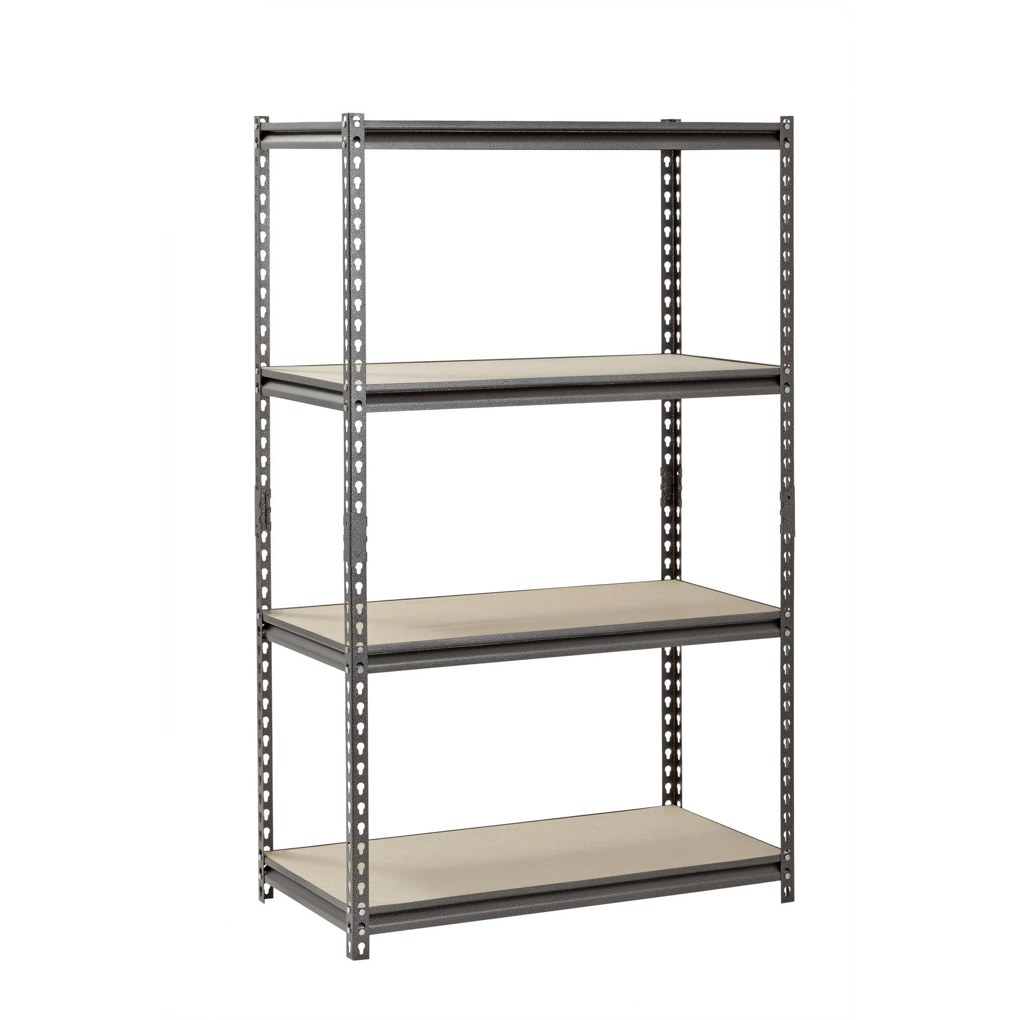 Muscle Rack 4-Shelf Steel Shelving, Silver-Vein, 18