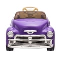 thumbnail image 4 of 12V Kids Ride-On Cars Licensed Chevrolet Electric Ride-On Sports Car Toy with Parents Remote Control Music LED Lights for Boys Girls Ages 3- 8 YO, Purple, 4 of 10