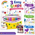 thumbnail image 5 of 3D Relief Art Pen, 12 Colors Popcorn Pens Puffy,3D Art Pens Works On Different Surfaces, Non-Toxic DIY Bubble Popcorn Drawing,3D Gel Pen & Arts Crafts-2Pack, 5 of 8