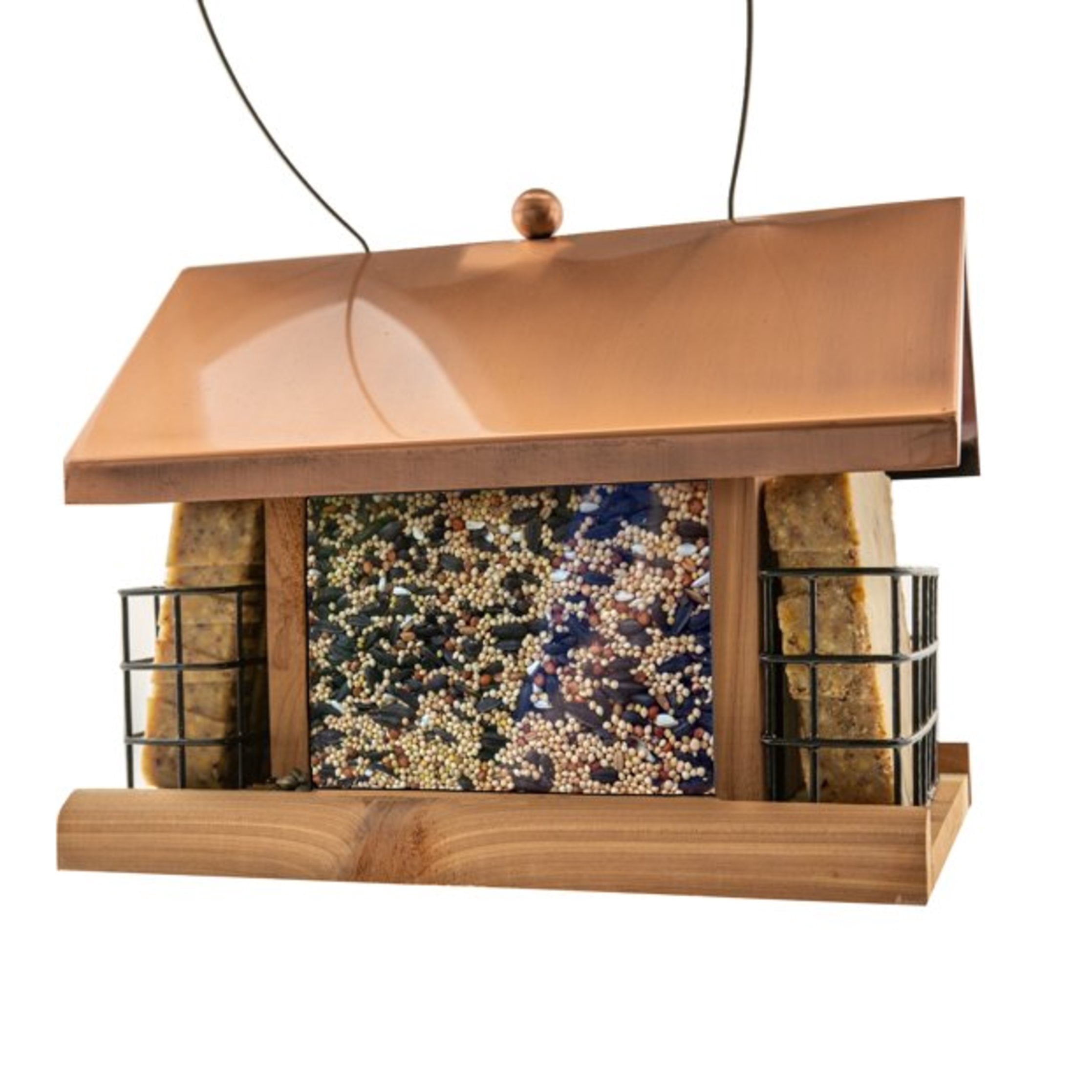 Pennington Cedar Copper Roof Cafe Bird Feeder 2.5 Pounds