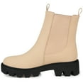 thumbnail image 3 of Journee Womens Ivette Pull On Block Heel Booties, 3 of 10