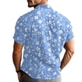 thumbnail image 3 of Hawaiian Shirt for Men Button Up Short Sleeve Wrinkle Free Casual Loose Fit Beach Hawaiian Shirts, 3 of 4