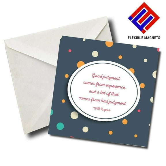 Will Rogers 1 Inspirational Quote Magnet for refrigerator. Great Gift! By Flexible Magnets