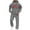 Light Gray, variant on Mens Sweatsuits 2 Piece Casual Tracksuits Hoodie, Track Suits For Men Set Hoodies Men's Tracksuit Hooded Sets Lounge Outfits Cropped Sweatshirt and Sweatpants (XXXL,Black)
