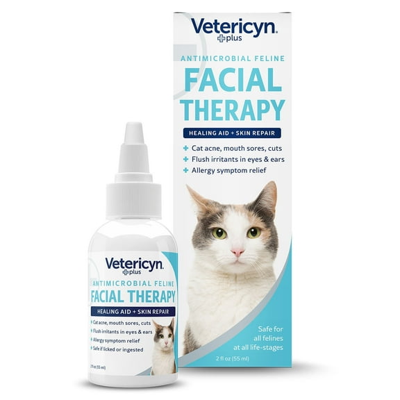 Vetericyn Plus Feline Facial Therapy. Healing Aid and Skin Repair. 2 oz.