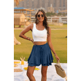 thumbnail image 7 of NICELF Flowy Shorts for Women Boho Ruffle Tiered Womens Skorts Summer Casual High Waist Mini Skirt Double-Layer Floral Skort, 7 of 7