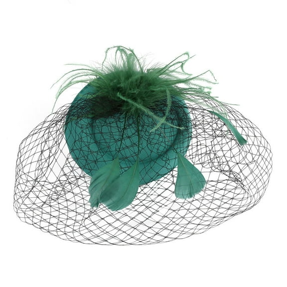 HOMEMAXS Veil Fascinators Hat 1 Set Women Classic Headwear for Tea Party Event