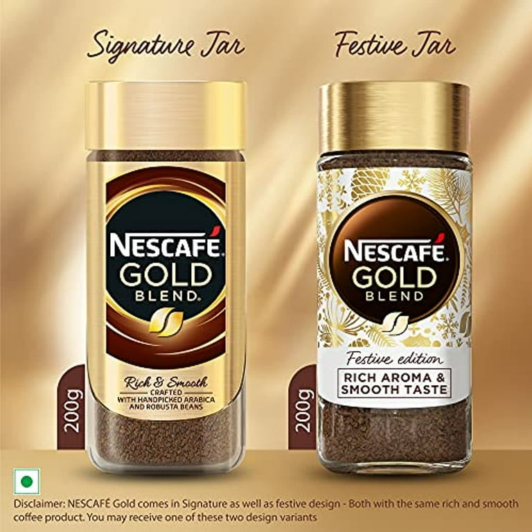 Nescafe Gold Rich And Smooth Coffee Powder 200G Glass Jar