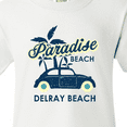thumbnail image 4 of Inktastic Paradise Beach in Delray Beach with Palm Trees and Car Youth T-Shirt, 4 of 5