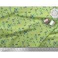 thumbnail image 3 of Soimoi Green Cotton Duck Fabric Leaves & Tulip Floral Print Sewing Fabric Yard 56 Inch Wide, 3 of 3