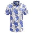 thumbnail image 5 of Camisas hawaianas para hombre, camisas casuales de manga corta con botones y estampado 3D, blusas de playa tropicales para hombre, camisa de manga corta para hombre, 5 of 5